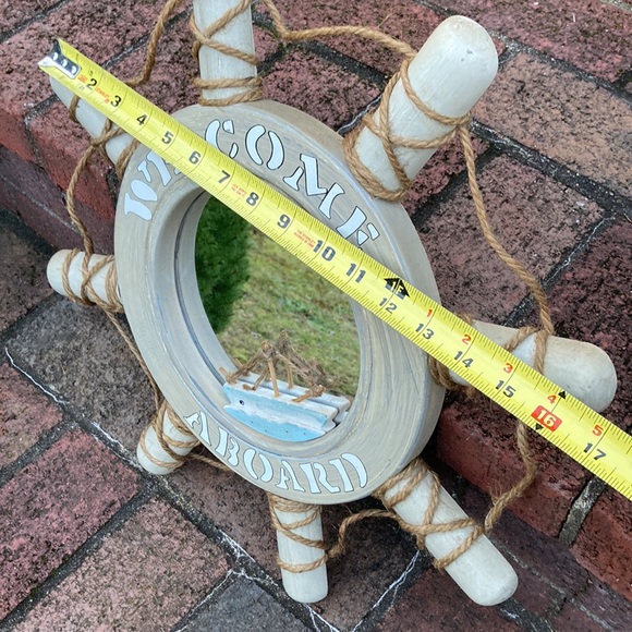 Welcome aboard mirror with boat - Picture 7 of 8